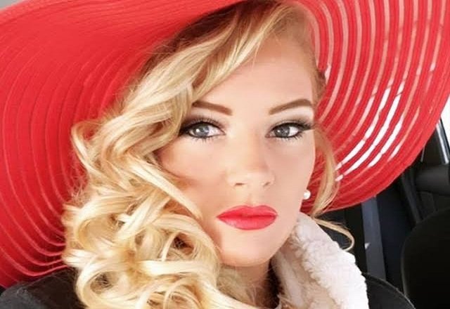 lacey Evans beautiful photo on red