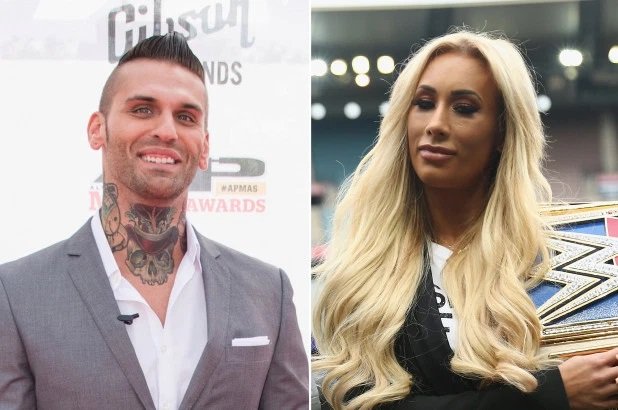 Carmella WWE Star and Corey Graves