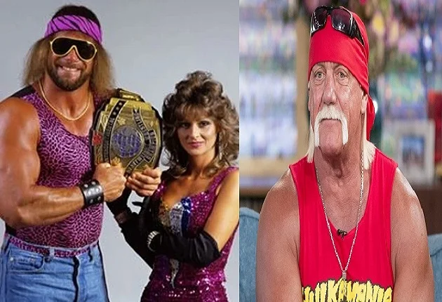 Randy Savage and Miss Elizabeth and Hulk Hogan