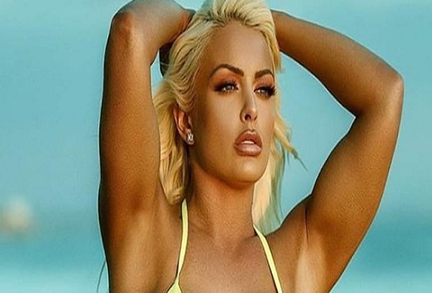Mandy Rose yellow Bikini drop