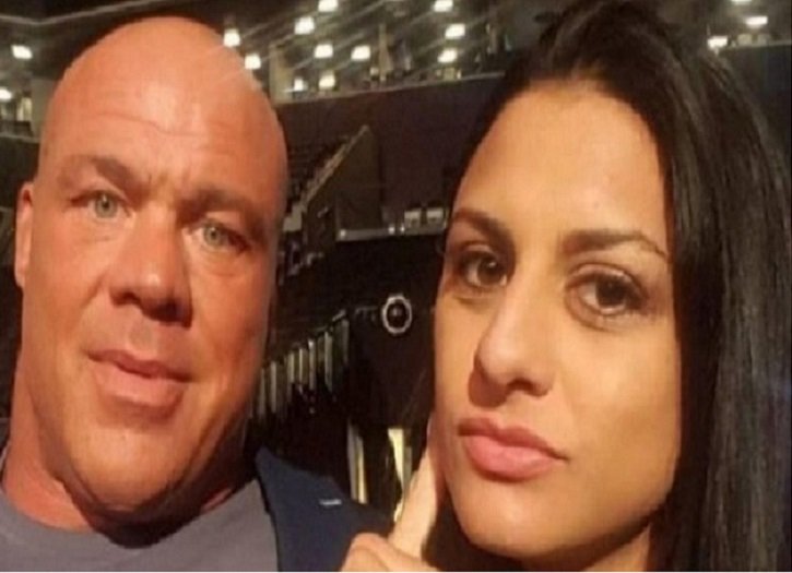 Kurt Angle and his wife