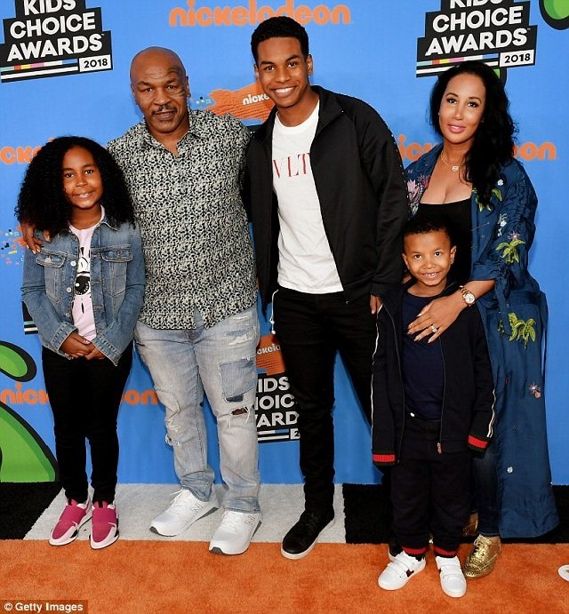 Mike Tyson and family