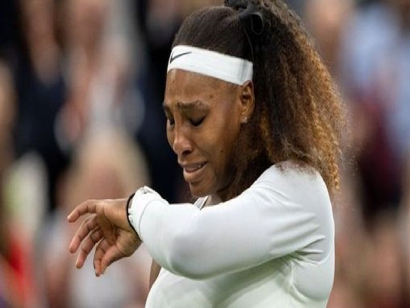 Serena Williams in tears